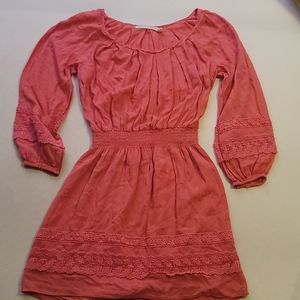 Long sleeved mini dress